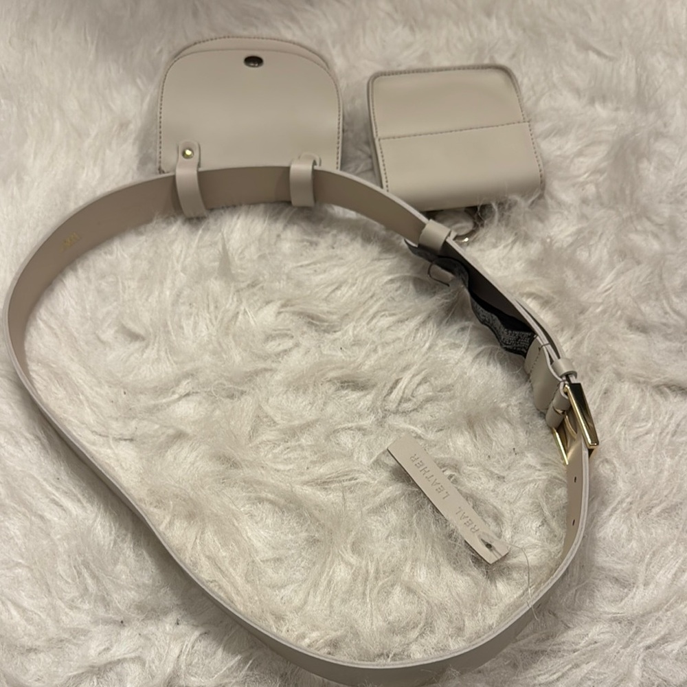 Elegant Cream Belt Bag - Picture 4 of 15